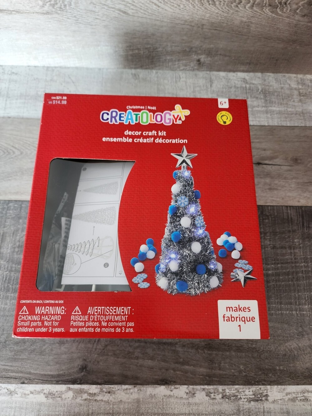 Christmas Tree Decor Craft Kit - Makes 1 Tree - Ages 6+ - Instructions Included